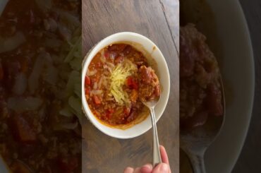 It’s chili season! Lmk if I should make a recipe video for my hearty chili!