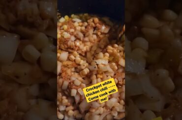 Crockpot White Chicken Chili ---- Cook with me (or prepare with me, at least)