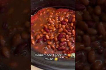Crock pot chilli!!