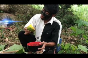 Catch mango fruit 3 pcs with chili salt recipe - eating delicious-   takie takie