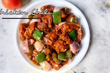 Chili Chicken | Restaurant-style chili Chicken | Chicken Chili at home with soft and juicy Chicken