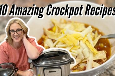 EASY CROCKPOT RECIPES for COZY FALL MEALS // WE KEEP MAKING THESE!