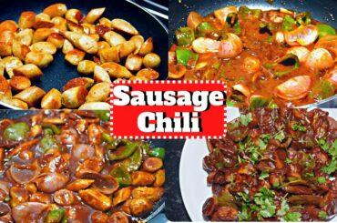 Chicken Sausage Chili Recipe | How to make Sausage Chili | Sausage Chili  | Khaane Kura