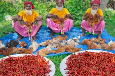 Chicken Kanti Curry - Dry Red Chili Mixed Country Chicken Gravy Cooking for Old Age Special People