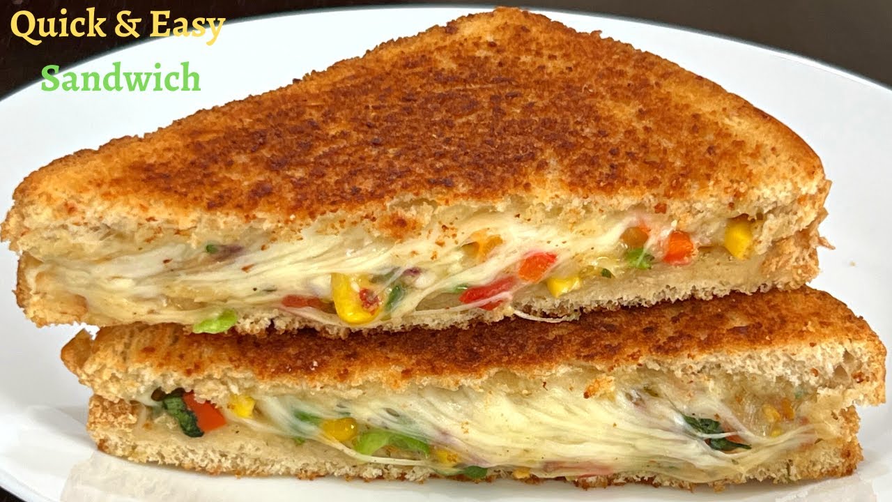 Cheesy Veg Sandwich Recipe Veg Chili Cheese Toast Sandwich Cheese