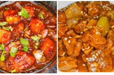 Two different types of manchurian recipes| paneer chilli recipe|Soyabean ki manhurian|