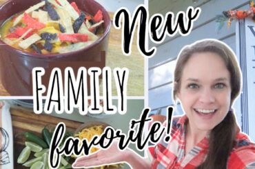 Everybody Went Back For SECONDS! | Beefy Tortilla Soup Recipe | Fall Soup