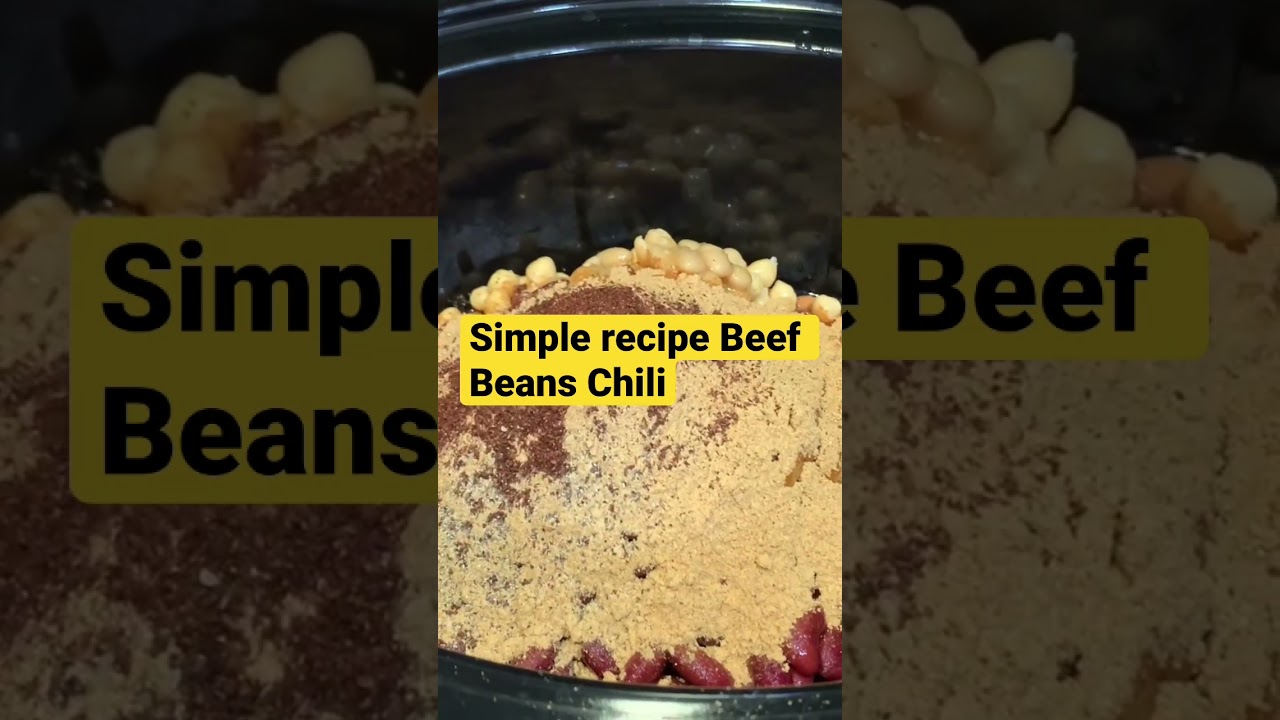 Slow cook Beef Bean Chili recipe - Chili Chili