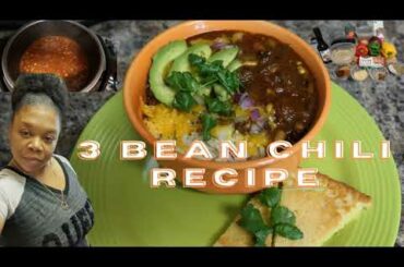 3 Bean Chili Recipe | #threebeanchilirecipe #chili #HTLLM