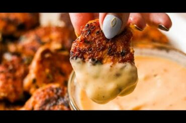 Thai Shrimp Cakes with Sweet Chili Mayo (Gluten Free, Whole30)