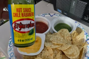 Had myself some spicy El Yucatan green sauce with corn chips for a snack. It was Incredible!