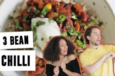 Super Simple 3 Bean Chilli | #InTheKitchen | SO VEGAN