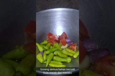 The best green chili tomato fried chili recipe #shorts