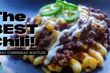 THE BEST FALL CHILI RECIPE 2022 | + CHEESY CORNBREAD WAFFLES | EASY & DELICIOUS TUTORIAL