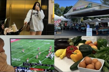 vlog: fall things + farmers market + car got booted story time + family chili recipe