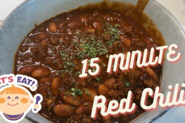 Amazing 15 MINUTE Red Chili recipe