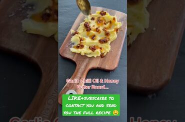 Garlic Chili Oil & Honey Butter Board ... #shorts #breakfast #food #recipes