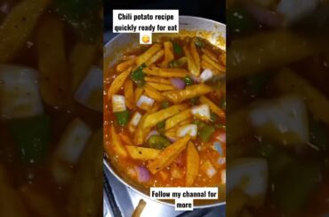 chili potatoes recipe mouth watering #myfirstvlog #growyoutube #tiktokvideo #youtuber