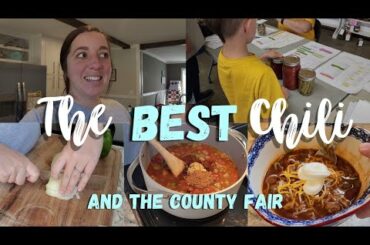 SECRET INGREDIENT CHILI YOU'VE GOT TO TRY THIS! | FALL FOOD AND COUNTY FAIR TIME