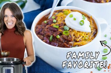 Instant Pot Beef Chili: Ready in HALF the Time!
