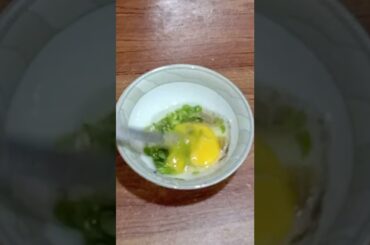 Green Chili Garlic Egg Recipe#shorts