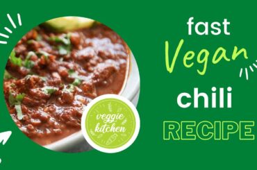 Easy vegan chili recipe