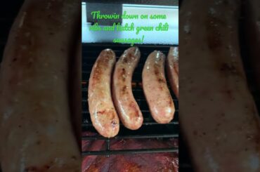Spare Ribs and Hatch Green Chili sausages on the Pit Boss! #shorts #pitbossgrills #pelletsmoker