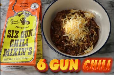 how to make texas red chili beef chili recipe / SIX GUN CHILI EP123 #cajunrnewbbq
