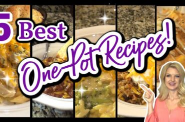 5 Best ONE POT MEALS that will Change Your Life! | QUICK & EASY Dinner Recipes | What's For Dinner?