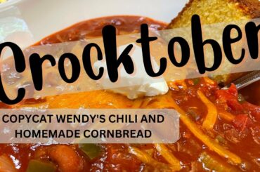COPY CAT WENDY'S CHILI || CROCKTOBER 2022 || EASY CROCKPOT RECIPES