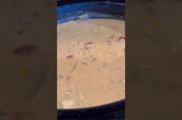 Made white chicken chili for my first video on tiktok now here it is a year later! #shorts