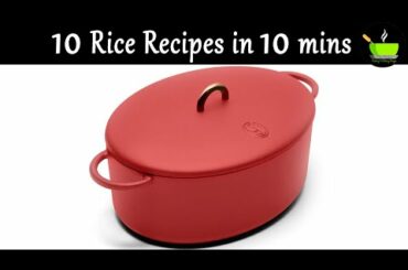 10 Rice Recipes in 10 mins | 10 mins rice recipes | Quick & Easy Rice Recipes | Lunch Box Recipes