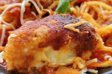 Veg Spaghetti & Cheese Ball with Marinara Sauce Recipe|Homemade Spaghetti Recipe