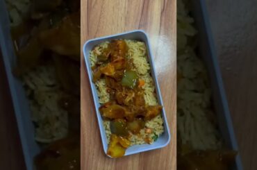 Fried rice chili chicken|tiffin recipes #shorts #shortsindia #tiffinrecipe #tiffin #lunchideas