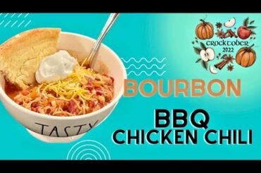 Crockpot Bourbon BBQ Chicken Chili