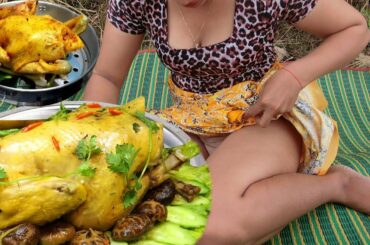 My Life Cooking - Steaming Chicken Sticky Noodles Recipe With Chili Sauce