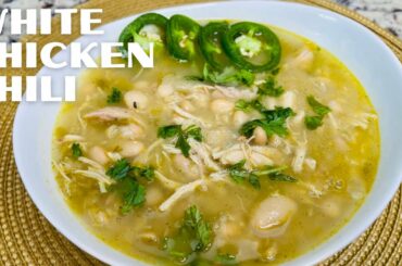 White Chicken Chili Recipe | Easy White Chicken Chili Recipe | White Chicken Chili Soup