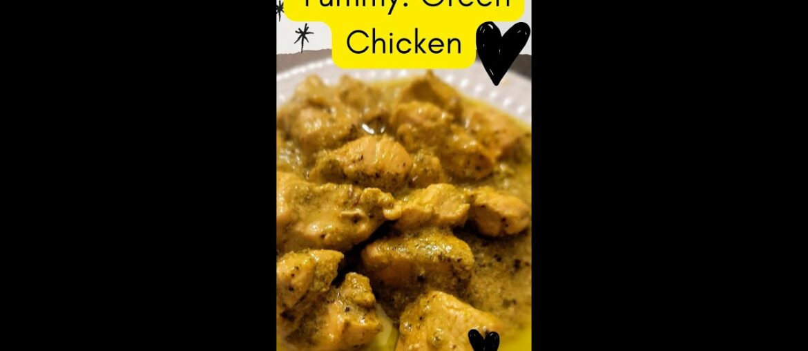 Green Chicken Recipe|Haryali Chicken|Grenn chili Chicken|#ShumailaAlison#greenchickenrecipe #shorts