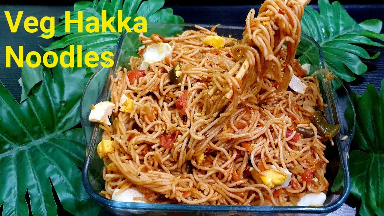 Veg Hakka noodles recipe / Chili Garlic noodles / Haka noodles recipe ...