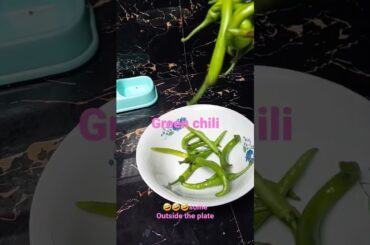 Green chili recipe #shortsvideo green peppers