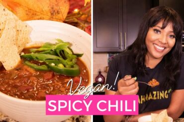 The BEST Vegan Chili | Spicy Vegan Chili | Fall Recipe Ideas | Chef Joya