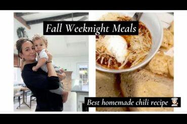 2022 FALL - EASY Weeknight Meals - Homemade CHILI RECIPE