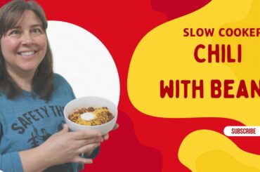 Slow Cooker Chili with Beans - Crockpot Recipe - So Easy!