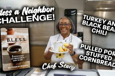 Cooking With Chef Stacy: Turkey & Black Bean Chili & Pulled Pork Stuffed Cornbread
