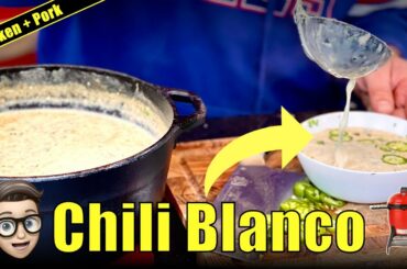 The Chili recipe you NEED to try this fall... grilled Chili Blanco on the Kamado Joe
