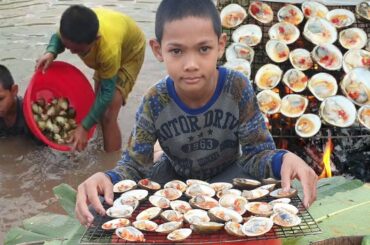 Find and cooking roast big clam with salt chili recipe - MY FOOD - Primitive