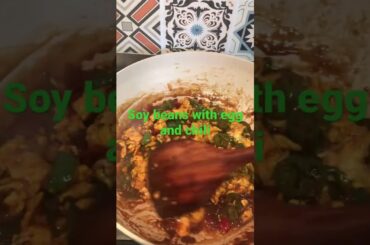 soy beans with egg and chili