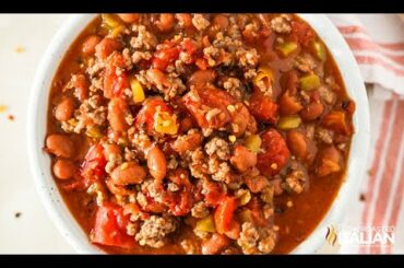 5 Ingredient Homemade Chili Recipe