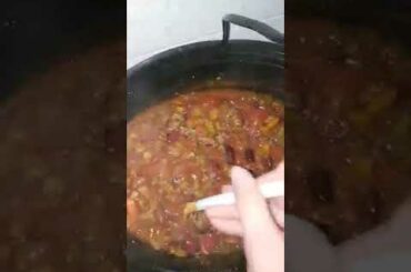 my Chili looking Fire yall TexKans style but gotta shout out to Gina Young for her inspiration! Amen