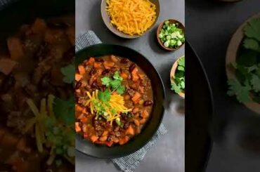 Hearty, Healthy Sweetpotato Chili #shorts